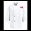 Eight Pearl Button Chef Coat - Tall Sizes Thumbnail
