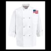 Eight Pearl Button Chef Coat - Tall Sizes Thumbnail